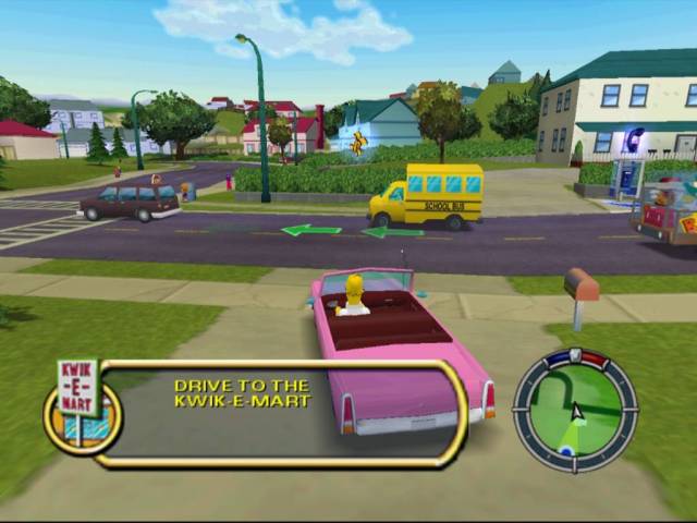 Simpsons hit and run arcade game